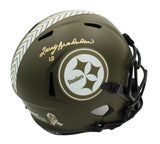 Terry Bradshaw Signed Steelers Speed Full Size Salute To Service NFL Helmet