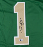 Todd Lyght Signed Notre Dame Fighting Irish Jersey -Beckett-1991 Rams 1st Rnd Pk