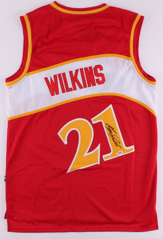 Dominique Wilkins Signed Adidas NBA Throwback Hawks Jersey (PSA) 9xNBA All Star