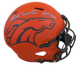 Broncos Patrick Surtain II "2024 DPOY" Signed Rave F/S Speed Rep Helmet BAS Wit