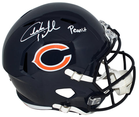 CHARLES TILLMAN AUTOGRAPHED CHICAGO BEARS FULL SIZE SPEED HELMET W/ PEANUT