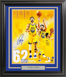 STEPHEN CURRY AUTOGRAPHED FRAMED 16X20 PHOTO WARRIORS 62 POINT GAME JSA 243012