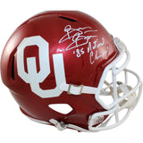 Brian Bosworth Signed Oklahoma Sooners F/S Helmet Nat'l Champs Beckett 54263