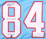 Haywood Jeffires Signed Houston Oilers Jersey 2xInscribed (Wilder Side Tag) W.R.