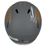 Zay Flowers Autographed Baltimore Ravens Slate Full Size Speed Helmet Beckett