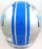 TJ Hockenson Autographed Detroit Lions F/S Speed Helmet- Beckett W Holo *Black