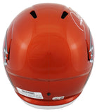 Buccaneers Ronde Barber Signed Flash Full Size Speed Rep Helmet BAS Witnessed