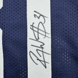 Framed Autographed/Signed Roy Williams 35x39 Dallas Thanksgiving Jersey JSA COA