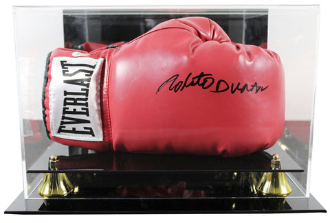 Roberto Duran Authentic Signed Red Right Hand Everlast Glove W/ Case BAS Witness