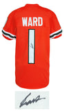 Cam Ward (U of Miami) Signed Orange Custom College Football Jersey - (JSA COA)