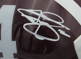 Johnny Manziel Signed/Auto Texas A&M Throwback Schutt Mini Helmet JSA 153036