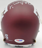 John David Crow & Johnny Manziel Autographed Texas A&M Mini Helmet PSA/DNA