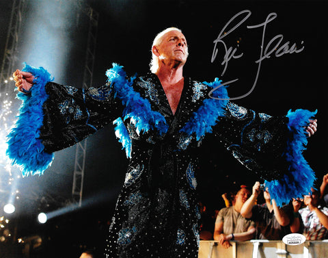 RIC FLAIR AUTOGRAPHED SIGNED 11X14 PHOTO JSA STOCK #203580