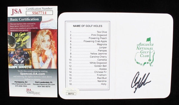 Craig Stadler Signed Original Augusta National Golf Club Scorecard (JSA COA)