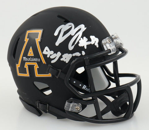 D'Marco Jackson Signed Appalachian State Mini Helmet (JSA COA) Saints L.B.