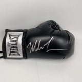 Autographed/Signed MIKE TYSON Imperfect Black Everlast Boxing Glove Hologram COA