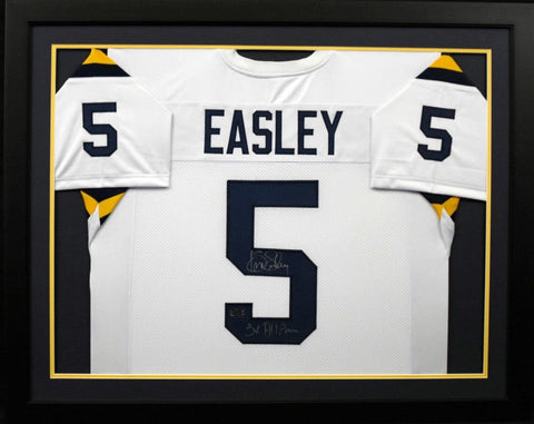 KENNY EASLEY AUTOGRAPHED UCLA BRUINS #5 FRAMED JERSEY W/ 3X ALL-AMERICAN