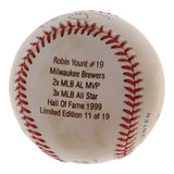 Robin Yount Signed Baseball Limited Edition (JSA COA) Brewers 3xAll Star SS/OF