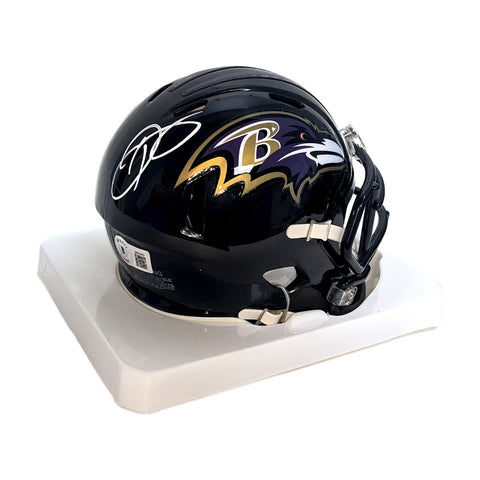 Odell Beckham Autographed Ravens Speed Mini Helmet - BAS