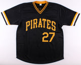 Kent Tekulve Signed Black Pirates Jersey (JSA COA) World Series Champion (1979)