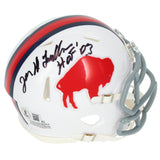 Joe DeLamielleure Autographed/Inscribed Buffalo Bills TB Mini Helmet Beckett