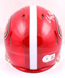 Christian McCaffrey Autographed 49ers Flash Speed Mini Helmet- Beckett Hologram