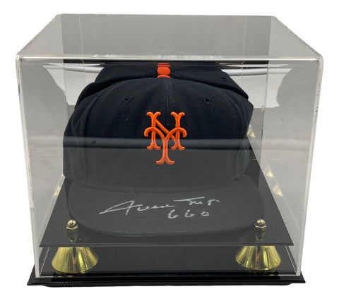 Willie Mays Signed New York Giants Cooperstown Collection Hat 660 PSA w/ Case