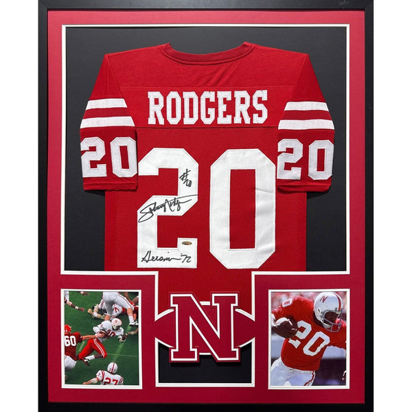 Johnny Rodgers Autographed Signed Framed Nebraska Heisman Jersey TRISTAR