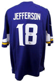 Justin Jefferson Signed/Auto Nike Replica Game Jersey XL Vikings Beckett 198614