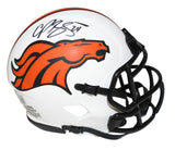Champ Bailey Autographed Denver Broncos Lunar Mini Helmet Beckett 41009