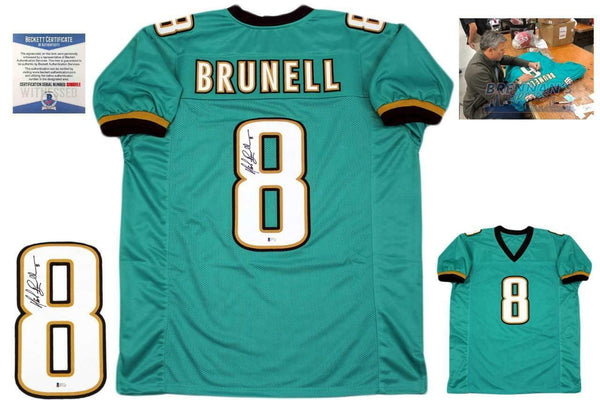Mark Brunell Autographed SIGNED Jersey - Teal - Beckett Authentic