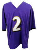 Nate Wiggins Signed/Autographed Custom Football Jersey Ravens JSA 204795