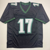 Autographed/Signed Alshon Jeffery Philadelphia Black Football Jersey Beckett COA