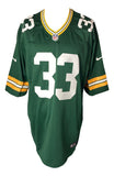Aaron Jones Signed Green Bay Packers Green Nike Game Jersey BAS ITP