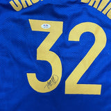 Trayce Jackson-Davis Signed Jersey PSA Golden State Warriors Autographed