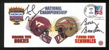 Bobby Bowden/Frank Beamer Signed 2000 NCAA Nat'l Championship FDC Env PSA/DNA