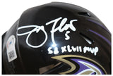 Joe Flacco Signed Baltimore Ravens Mini Helmet w/SB MVP BAS 40176