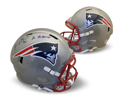 Vince Wilfork Autographed New England Patriots Signed Full Size Helmet JSA COA
