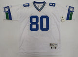 Seattle Seahawks Steve Largent Autographed White Reebok Jersey MCS Holo #88495