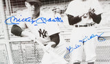Mickey Mantle & Bill Dickey Dual-Autographed 8x10 Photo New York Yankees BAS COA