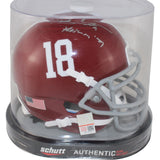 Bryce Young Autographed Alabama Crimson Tide Mini Helmet Beckett Witness 53688