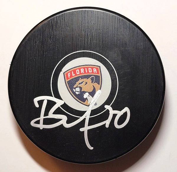 Jesper Boqvist Autographed Florida Panthers Hockey Puck Beckett Witnessed