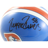 Reggie Rivers Signed Denver Broncos VSR4 75-96 Replica Mini Helmet BAS 44274