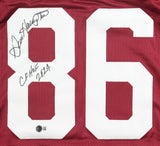 Dan Hampton Signed Arkansas Razorbacks Jersey Inscribed "CHOF 24" (Beckett) D.T.