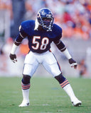 Wilber Marshall Signed Chicago Bears Jersey (Beckett) 3xPro Bowl Linebacker