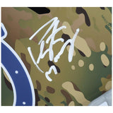 PEYTON MANNING Autographed Colts Speed Full Size Camo Helmet FANATICS