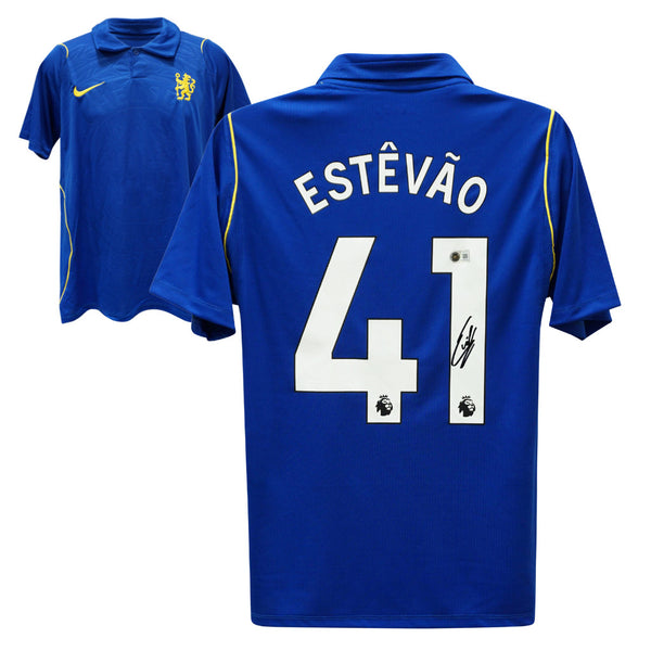 Estevao Willian Signed Chelsea 2026-27 Home Soccer Jersey #41 with Beckett COA