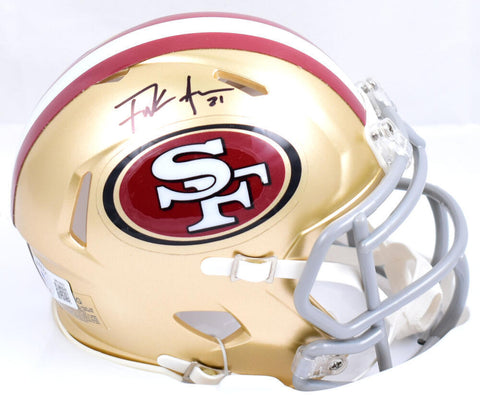 Frank Gore Autographed San Francisco 49ers Speed Mini Helmet-Beckett W Hologram