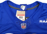 RAMS AARON DONALD AUTOGRAPHED BLUE NIKE DRI FIT JERSEY SIZE L BECKETT 241359