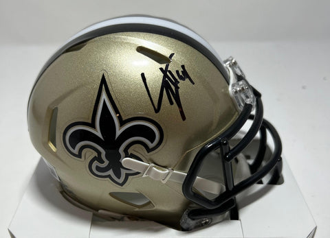 CAMERON JORDAN Signed Riddell Speed Mini Helmet - New Orleans Saints NFL - BAS
